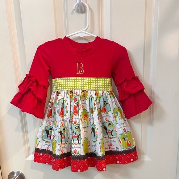 Kinder Kouture Handmade Clothing Size 12M  Monogram “B” - Picture 5 of 6